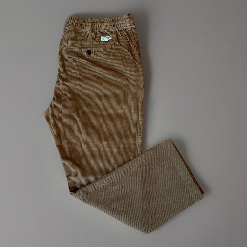 Wellen Corduroy Pants XL Brown Casual Workwear New York Minimalist Trousers